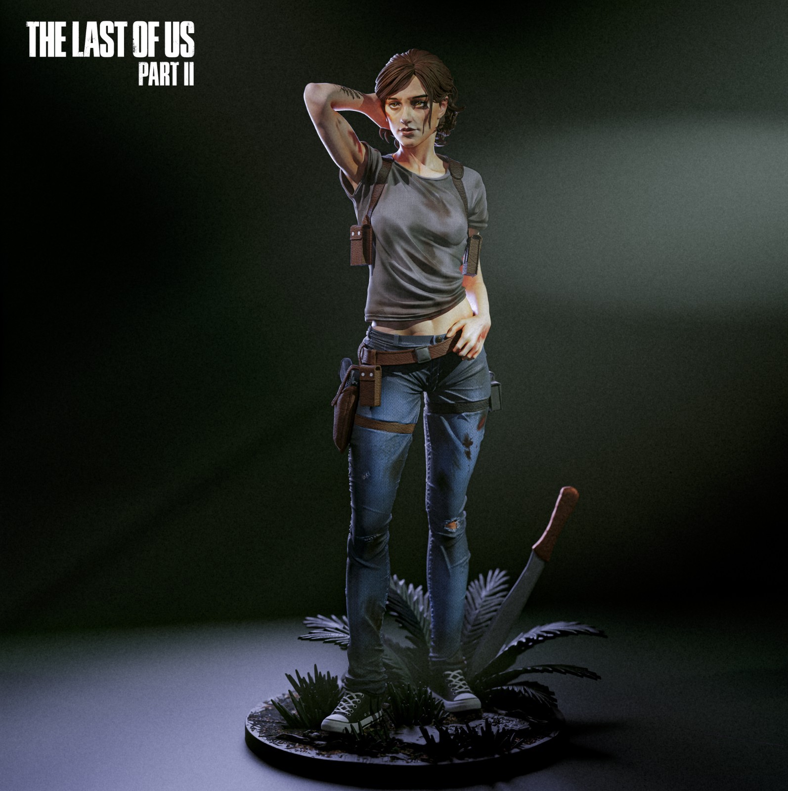 Ellie [The Last of Us PARTE 2] - Estatua pintada a mano - Escala 1/6 - 12 pulgadas / 30 cm