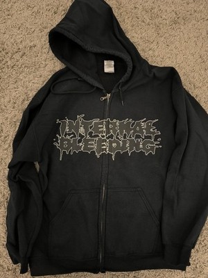 Internal bleeding zip Up L Dehumanized  Devourment Guttural Secrete Disgorge