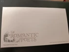 GB FDC FIRST DAY COVER ENVELOPE & INSERT UNUSED NO STAMPS 2020 ROMANTIC POETS