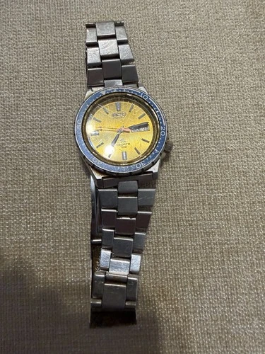 Vintage SeikoPepsi Sports 100 Orange Face Divers Watch Fresh Battery Runs Great