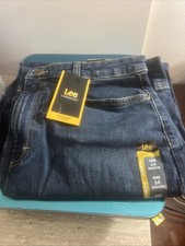 Lee Women's Legendary High Rise Trouser Jean Denim Comfort Inner Strength 14 Med