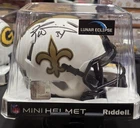 Ricky Williams Autographed New Orleans Saints Lunar Eclipse Mini Helmet - BAS