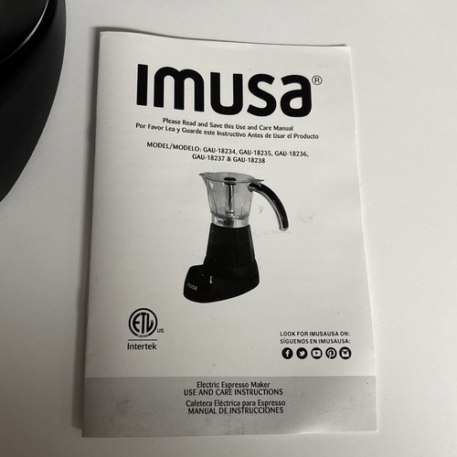 Macchina da espresso elettrica, capacità 6 tazze, Nero - Foto 6 di 16