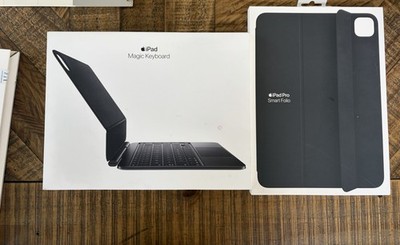 Apple iPad Pro 11-inch M4 Magic Keyboard & Smart Folio Bundle W/ Original Boxes