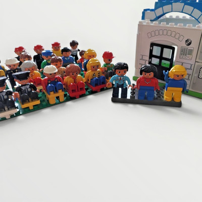 XXL Spielzeug-Paket: LEGO Duplo + Unico gemischt! Viele Figuren, Bauplatten
