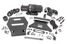 Rough Country Winch Mount Rs4500s 10 Black Slimlineled Polaris Rzr Pro R 22-24