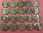1964-D JOHN F. KENNRDY SIVER HALF DOLLARS. FULL ROLL OF 20. UNCIRCULATED,