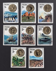 POLAND (1973) POLISH SCIENTISTS (FULL set of 8) mostly MNH Sc # 2363-2372