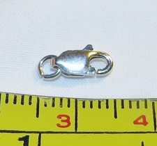 Sterling Silver Lobster Claw Clasp 8mm with Ring 925