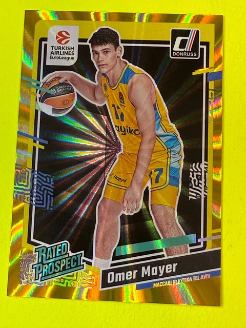 DA108677 2023-24 Donruss Turkish Airlines Gold Laser #157 Omer Mayer RP 08/10