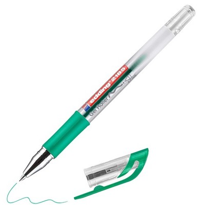 edding 2185 gel roller - green - 1 pen - 0.7 mm - gel pen for writing, drawing,