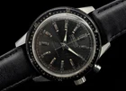 Rare 1964 Seiko One-Push Chronograph Black Dial 5717-8990 Tokyo Olympics Era