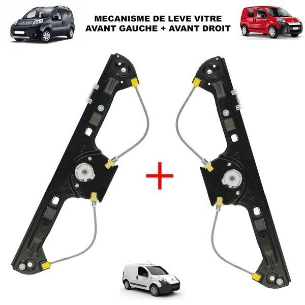 Fensterheber Vorne Links+Recht FüR Nemo Fiorino Bipper Qubo = 9221EP-image