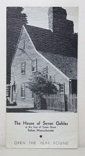Vintage brochure, House of the Seven Gables, ...