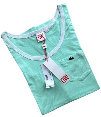 Lacoste Shirt Mens 8 Size XXL Mint Slim Fit Tank Top Sleeveless Croc Logo New