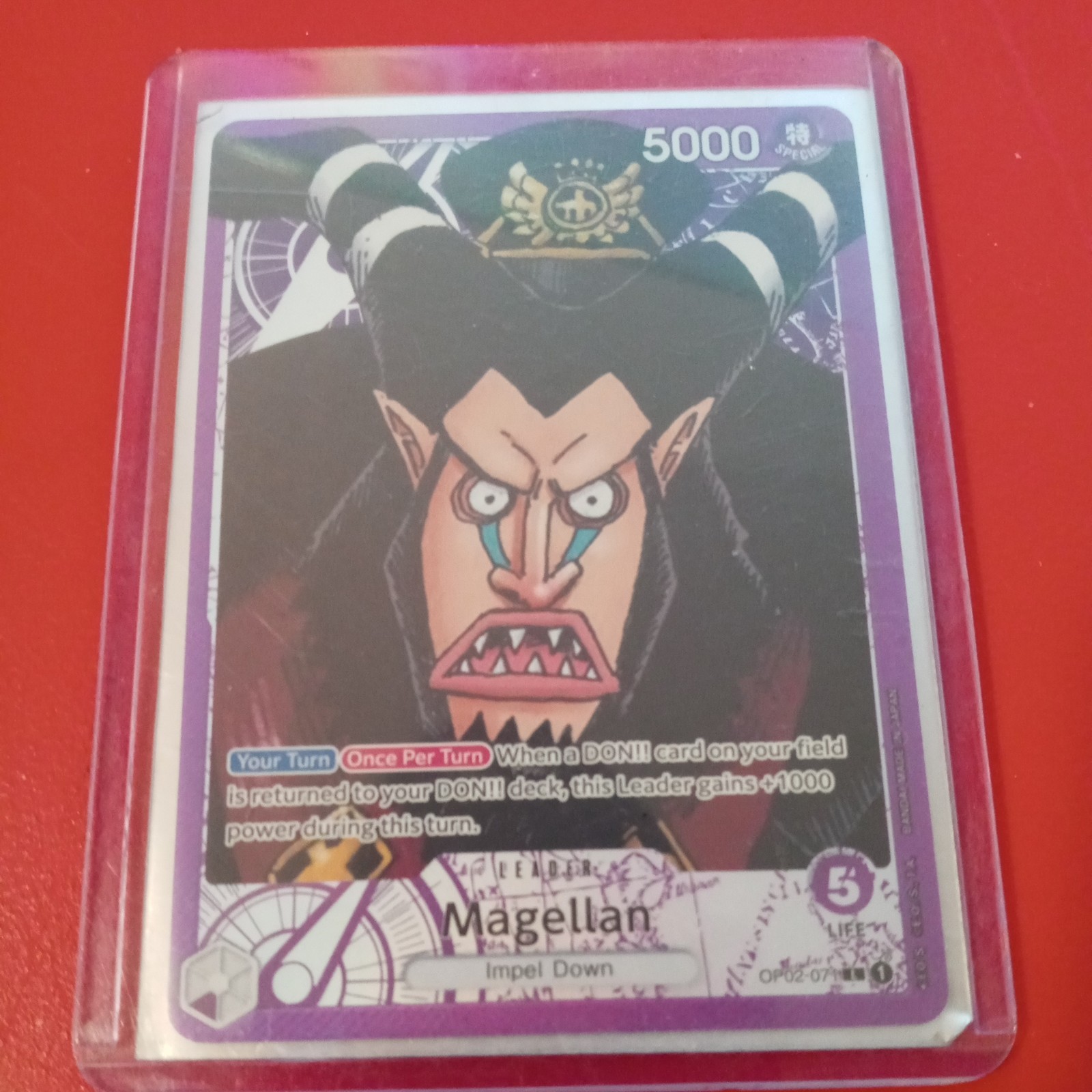 Magellan Leader Op02-071 Alt Art L English Paramount War One Piece Card Game 071