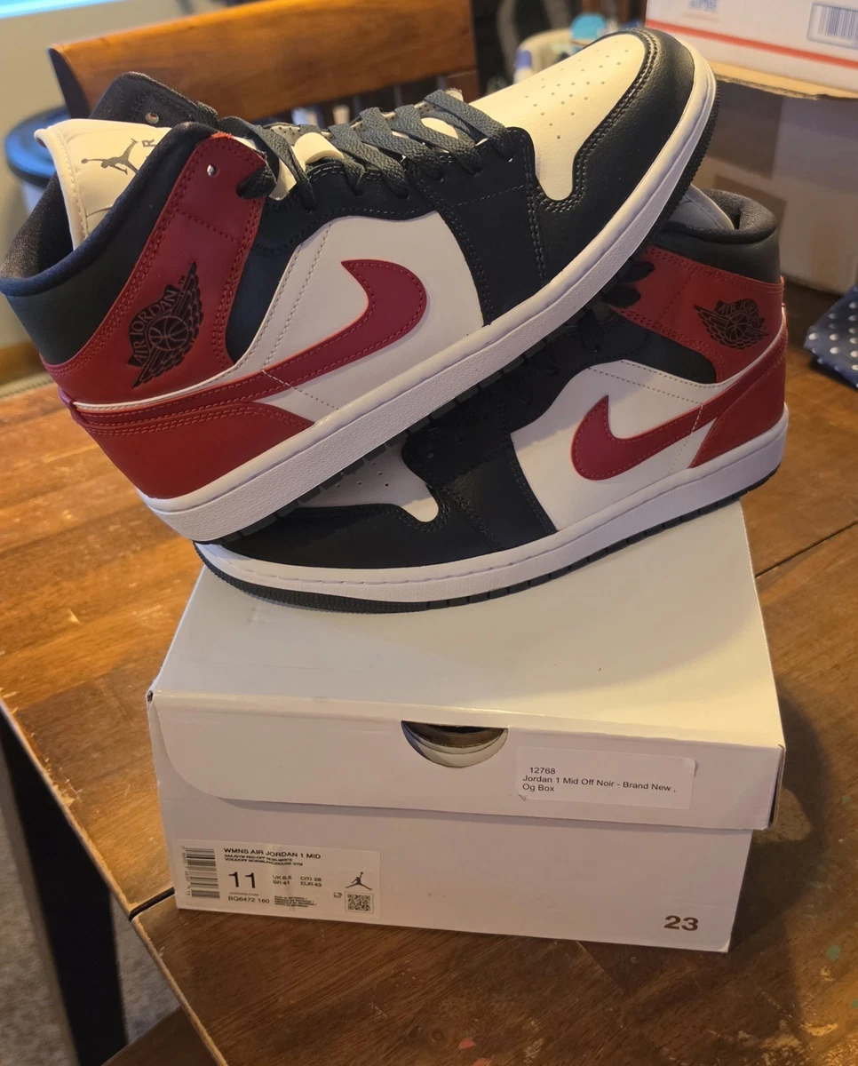 Jordan 1 Mid Gym Red Black W for sale - eBay