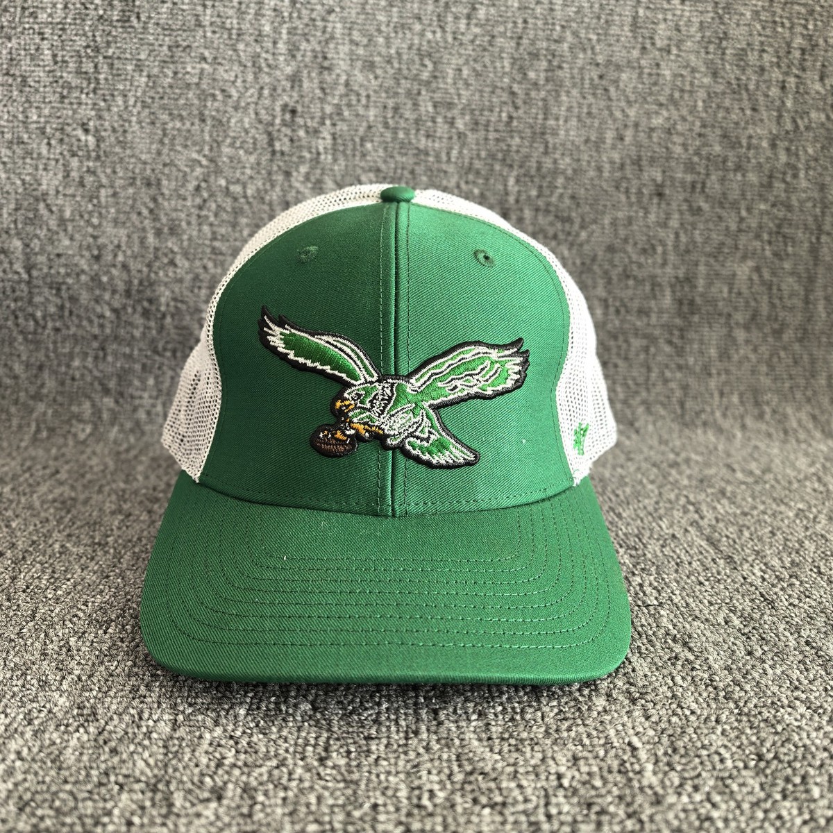 '47 Brand Philadelphia Eagles NFL Trucker Hat Green White Old Logo Cap