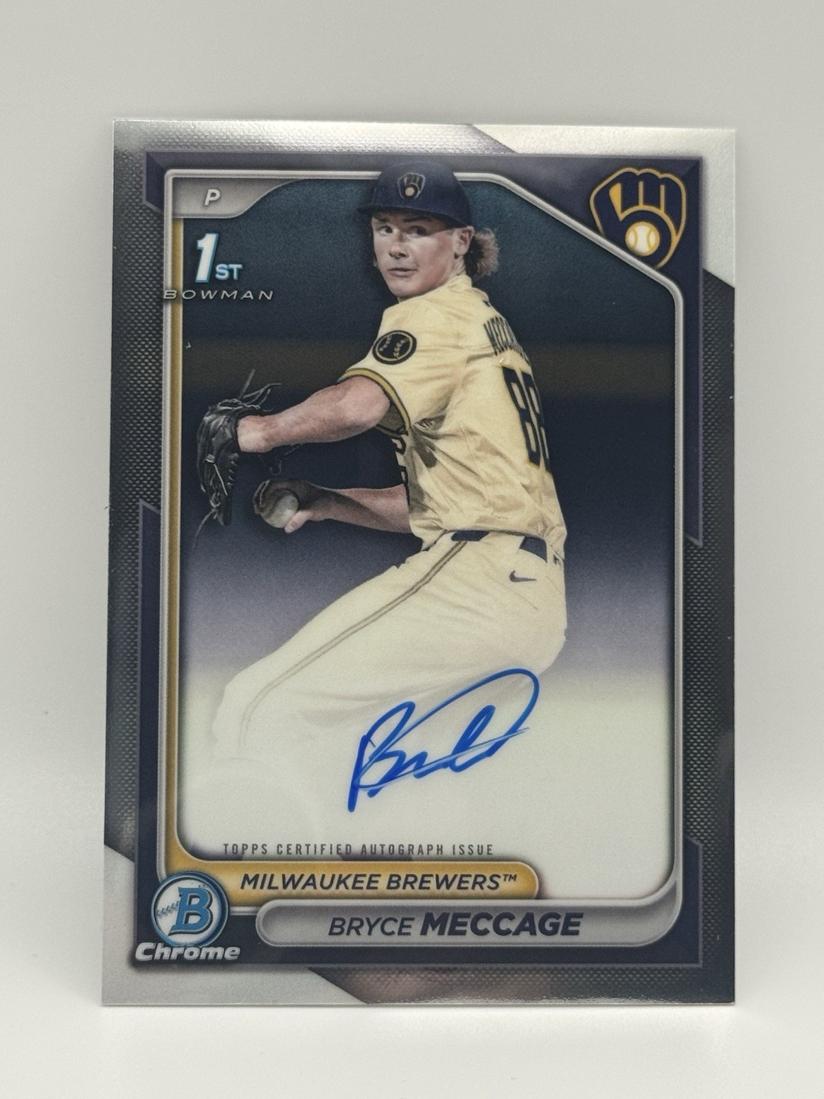 2024 Bowman Draft Chrome Prospect 1st Auto Bryce Meccage #CPA-BME Auto