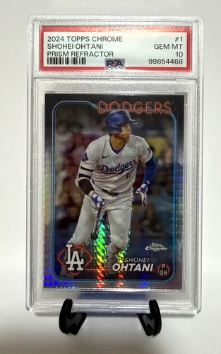 2024 Topps Chrome - Shohei Ohtani #1 Prism Refractor PSA 10 Los Angeles Dodgers