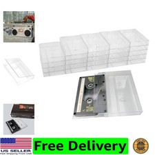 Cassette Tape Storage Case, Holds 25 Cases, Clear Plastic