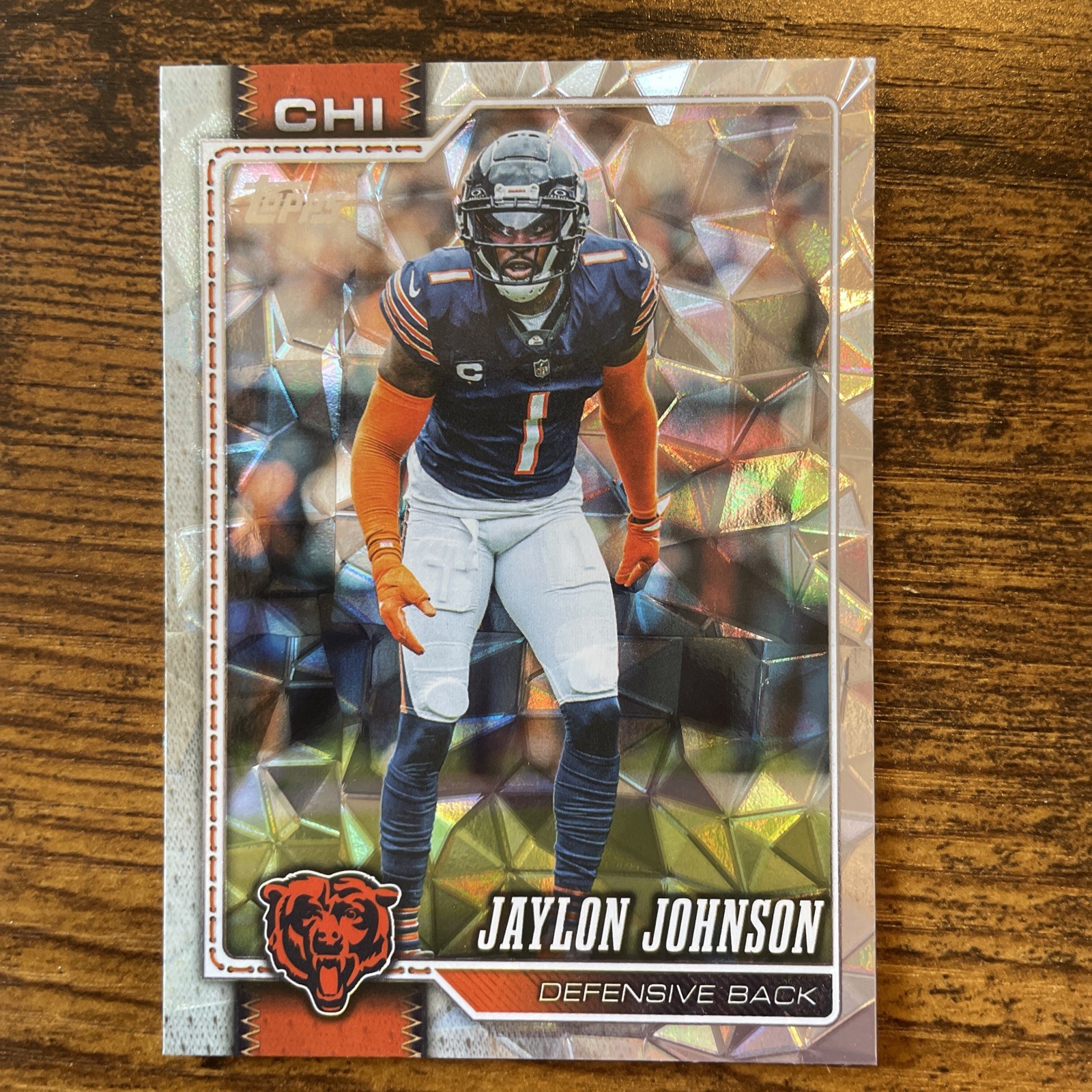 Jaylon Johnson 2026 Topps Flagship Football #38 Chicago Bears Diamante Foil