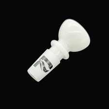 Glass Tobacco Waterpipe Bowl 14mm Male Color Slide White