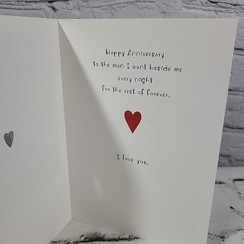 Hallmark Greeting Card Happy Anniversary To My Husband New With Envelope - Picture 2 of 4