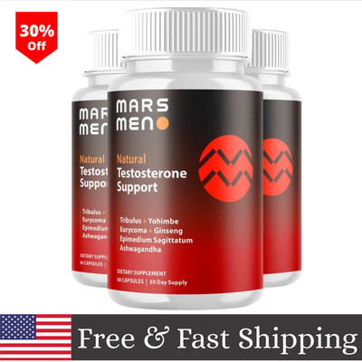3-Pack Mars Men Softgels - MarsMen for Men Health Capsules - 180 Capsules...