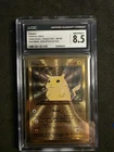 Pikachu Gold Metal CGC 8.5 Pokemon (2021) Celebrations Classic UPC #58/102