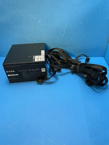 EVGA 600w 80 Plus ATX Power Supply PC PSU 100-W1-0600