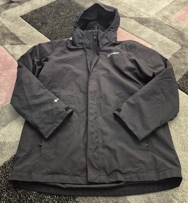 Berghaus Herren GORE-TEX wasserdichte Jacke schwarz Größe XL