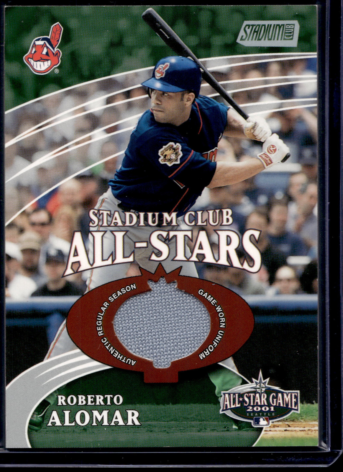 2002 Stadium Club #SCAS-RA Roberto Alomar All-Star Relics #/3600
