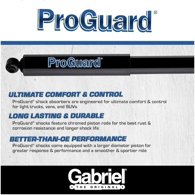 Conjunto de amortecedores dianteiros e traseiros Gabriel ProGuard para 1987-1997 Ford F250 F350 4x4 4WD - Imagem 3 de 4