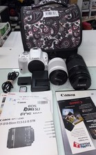 Canon EOS Rebel SL1 DSLR Camera Kit w/ 18-55mm  75-300mm Lenses  Bag  Extras