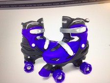 Chicago Skates Quad Adjustable Roller Skates Combo With Protective Gear Size 1-4
