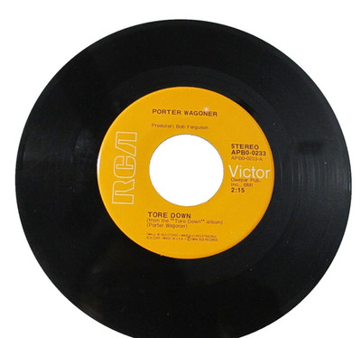 45 RECORD - PORTER WAGONER - TORE DOWN 
