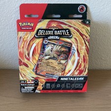 Pokémon Deluxe Battle Deck Ninetales ex 60 Card Foil Deck Box Coin Playmat