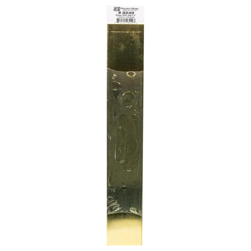K&S 0.064 in. X 2 in. W X 12 in. L Brass Metal Strip K&S 0.064 in. X 2 in. W X 12 in. L Brass Metal Strip