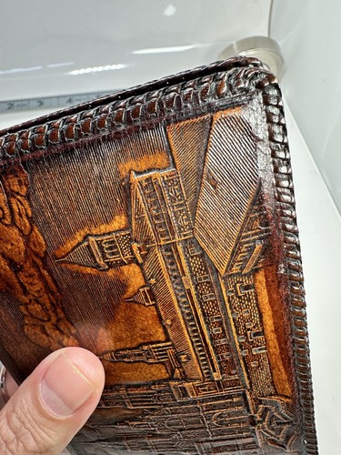 Spanish Leather Art Passport Wallet By J. De Pablo Blanco Tooled In Spain - Picture 15 of 23