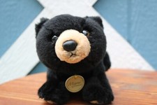 Miyoni by Aurora Black Bear Plush 12" Stuffed Animal toy