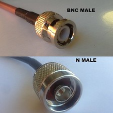 3 foot RG400 BNC MALE to N MALE Pigtail Jumper RF coaxial cable 50ohm High Qual