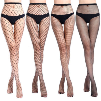 Damen Strumpfhose Maschen Pantyhose Fishnet Strümpfe Netzstrumpfhose Clubwear DE