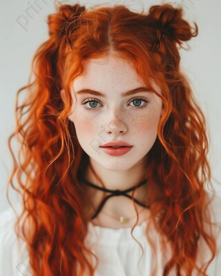 Redhead Girl Model Photo Risque 8x10 Art Print C11450 | eBay