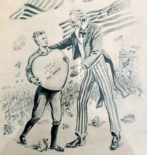 Charles Lindbergh Uncle Sam 1927 Pictorial Cover Lithograph Art Morris DWCC6