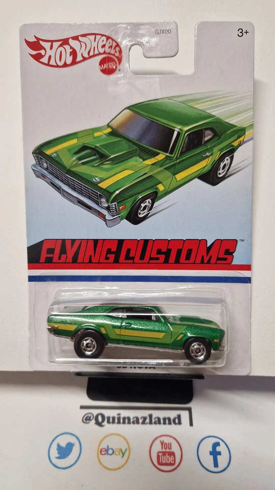 Hot Wheels 2019 flying customs target exclusive 68 nova (NP46) - Photo 1/4