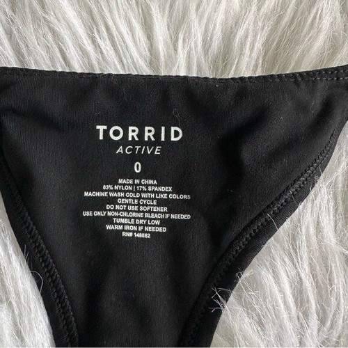 Torrid Sport BH schwarz Racerback Frontverschluss Athleisure Aktiv Training Large - Bild 5 von 8