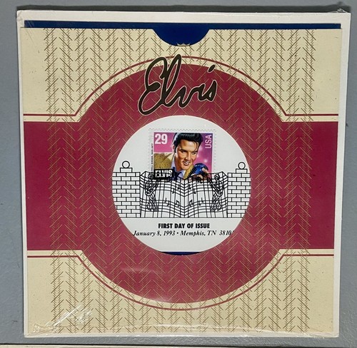 1993 Elvis Stamp Sheet (40) & Ceremony Program First Day Issue USPS New Sealed - Picture 2 of 5