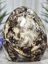 BLACK OPAL FREEFORM - Mineral Natural Stone Jasper Brown Chakra Witch Tower