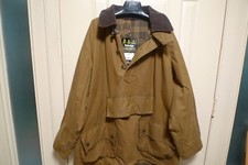 BARBOUR - A60 LONGSHOREMAN  WAX COTTON SMOCK -SANDSTONE-MADE@ ENGLAND -XL- RARE